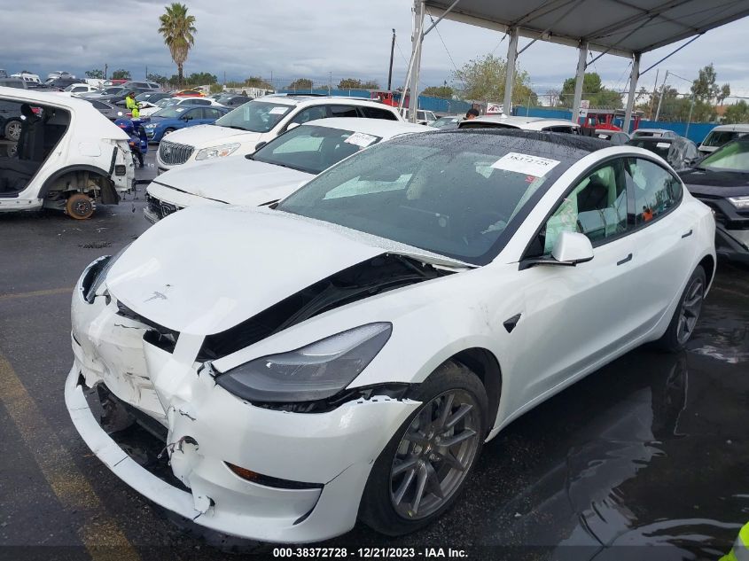 2022 TESLA MODEL 3 - 5YJ3E1EA1NF376558