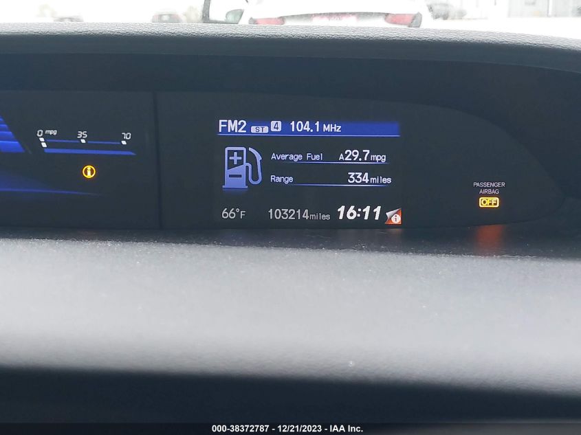 2013 HONDA CIVIC EX - 2HGFG3B80DH528411