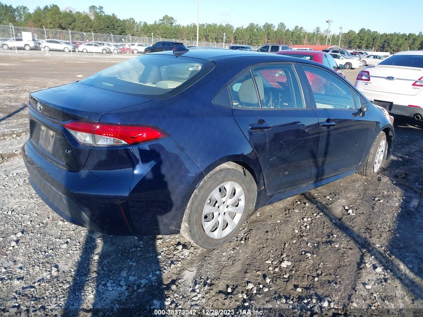 VIN JTDEPMAE1NJ200387 2022 TOYOTA COROLLA LE