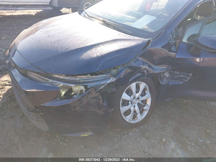 VIN JTDEPMAE1NJ200387 2022 TOYOTA COROLLA LE
