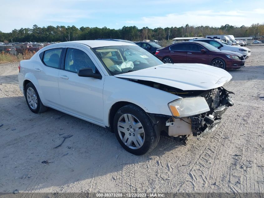 2013 DODGE AVENGER SE - 1C3CDZAG2DN750675
