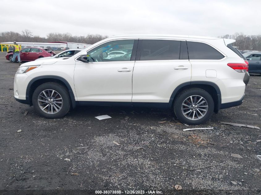 2019 TOYOTA HIGHLANDER XLE - 5TDJZRFH7KS567981