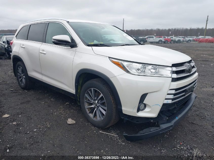 2019 TOYOTA HIGHLANDER XLE - 5TDJZRFH7KS567981