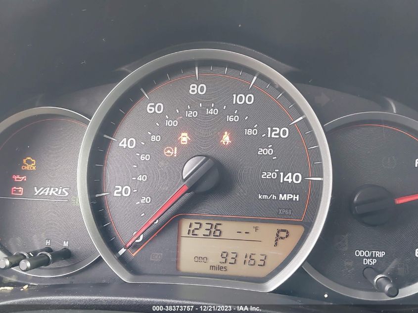 2014 TOYOTA YARIS L (TMC/CBU PLANT) - JTDKTUD3XED596262