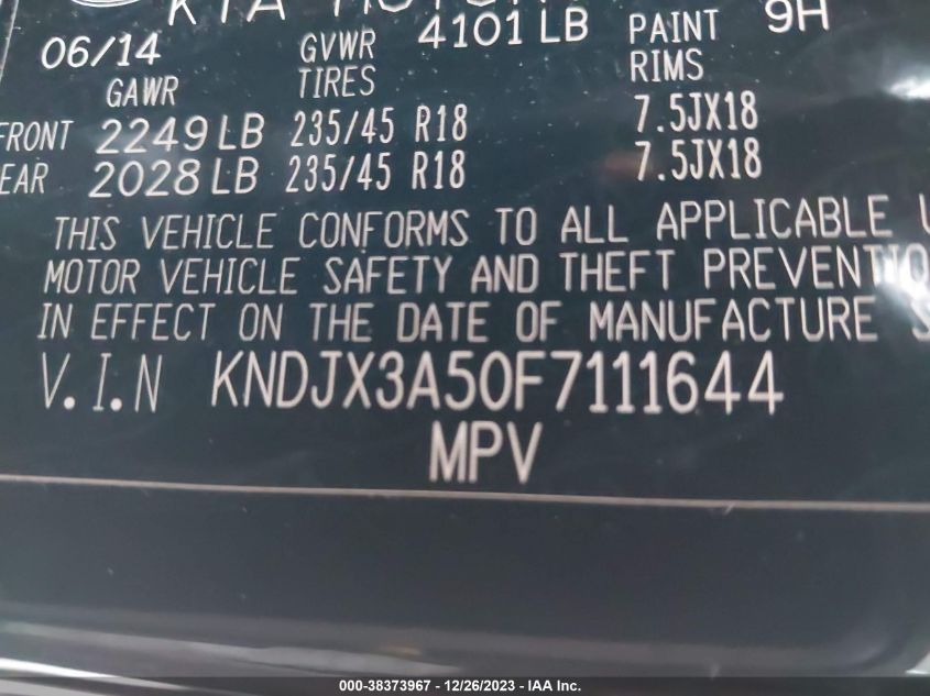 2015 KIA SOUL ! - KNDJX3A50F7111644