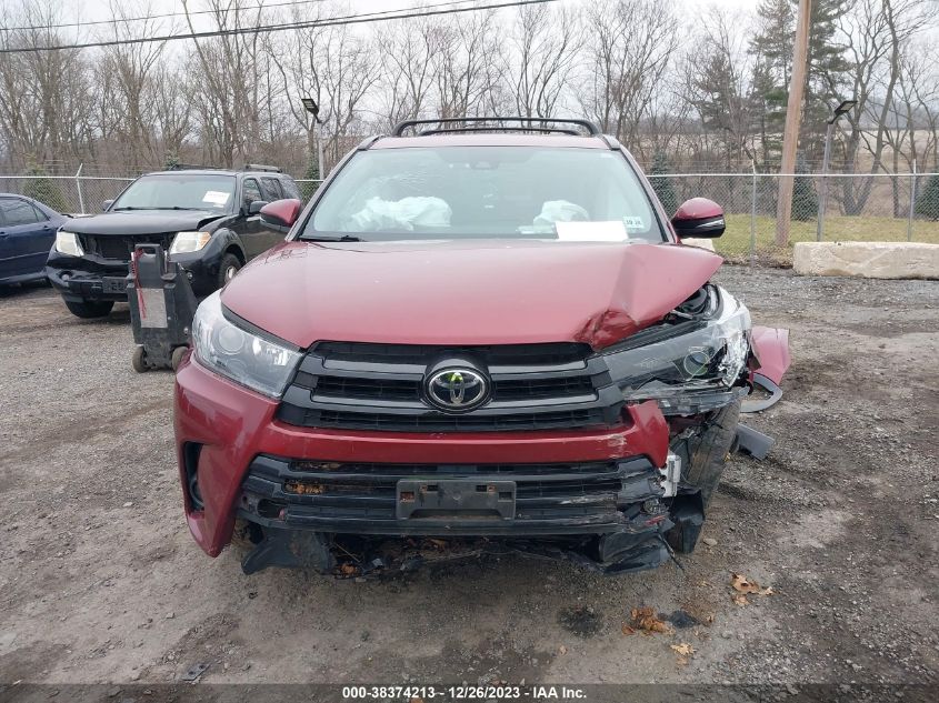 2019 TOYOTA HIGHLANDER SE/XLE - 5TDJZRFH5KS731602
