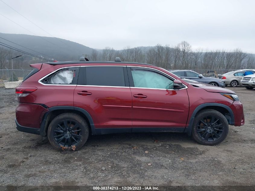 2019 TOYOTA HIGHLANDER SE/XLE - 5TDJZRFH5KS731602