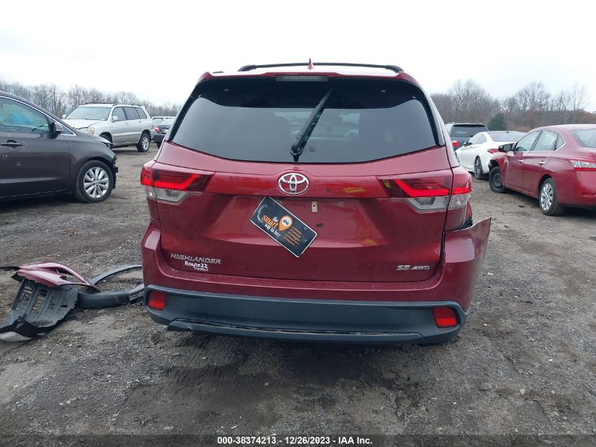 2019 TOYOTA HIGHLANDER SE/XLE - 5TDJZRFH5KS731602