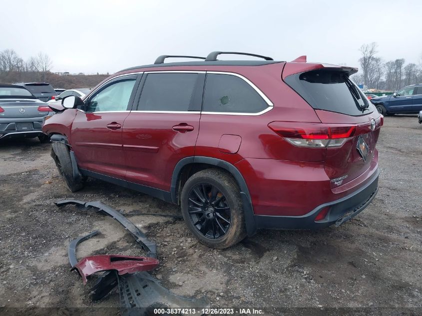 2019 TOYOTA HIGHLANDER SE/XLE - 5TDJZRFH5KS731602