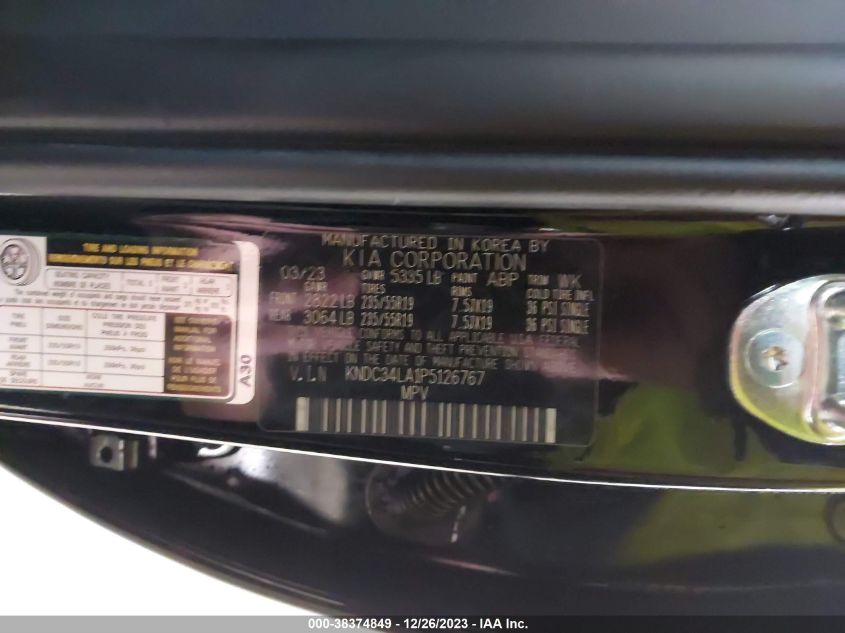 2023 KIA EV6 WIND KNDC34LA1P5126767