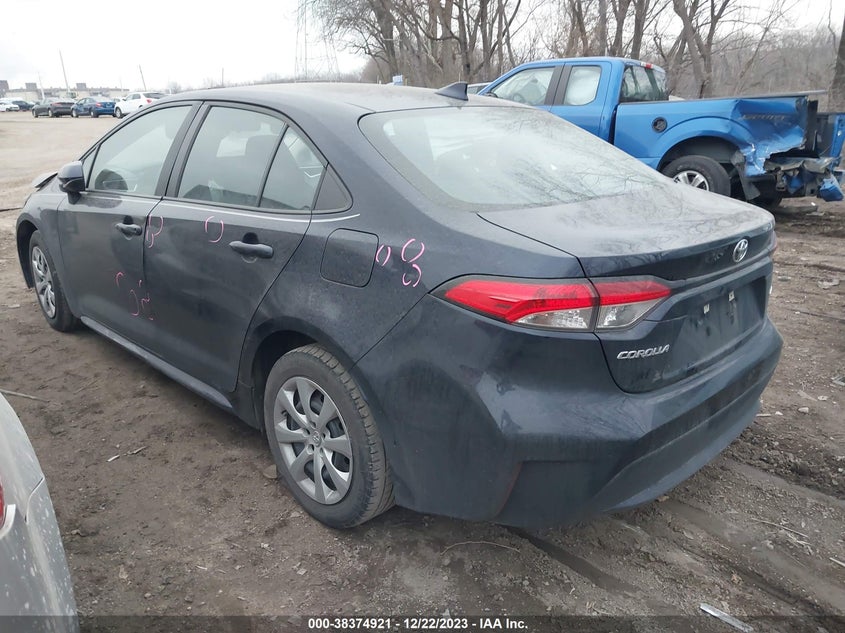 VIN 5YFEPMAE1MP183570 2021 TOYOTA COROLLA LE