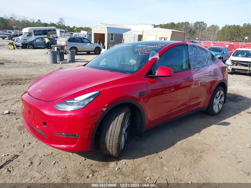 VIN 7SAYGDEE3NF439733 2022 TESLA MODEL Y LONG RANGE DUAL MOTOR ALL-WHEEL DRIVE