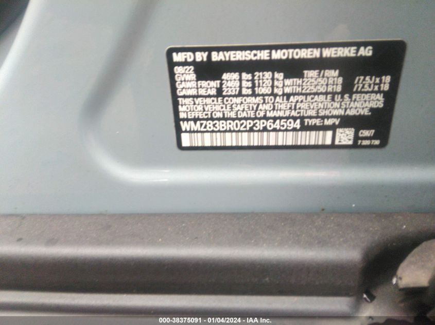 2023 MINI COUNTRYMAN S COUNTRYMAN ALL4 - WMZ83BR02P3P64594