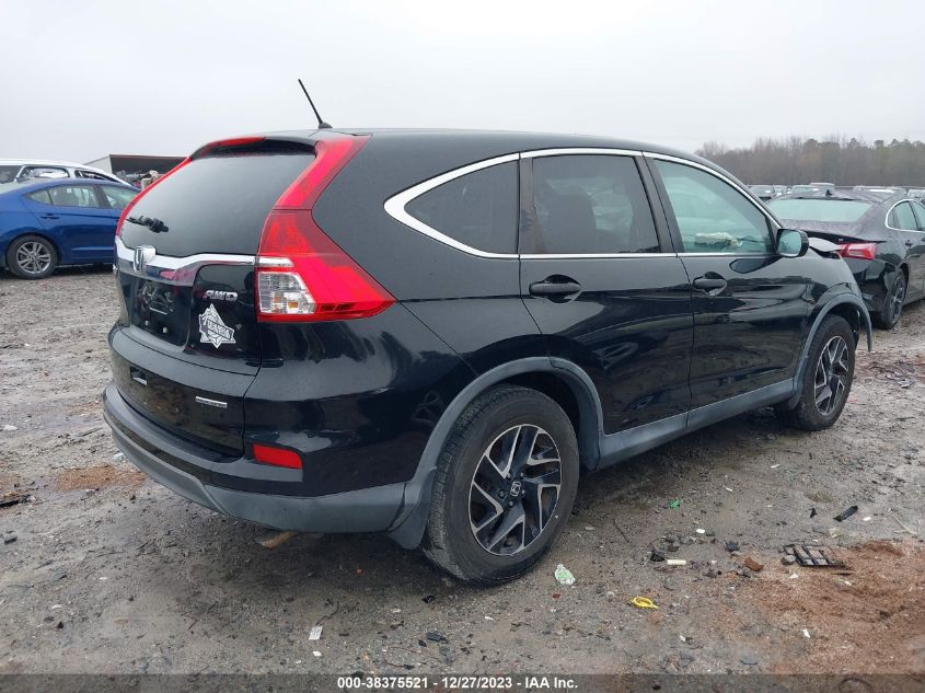 2016 HONDA CR-V SE - 2HKRM4H46GH701021