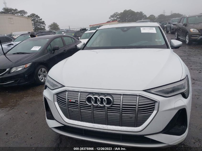 2022 AUDI E-TRON SPORTBACK PRESTIGE S LINE QUATTRO WA13AAGE4NB025555