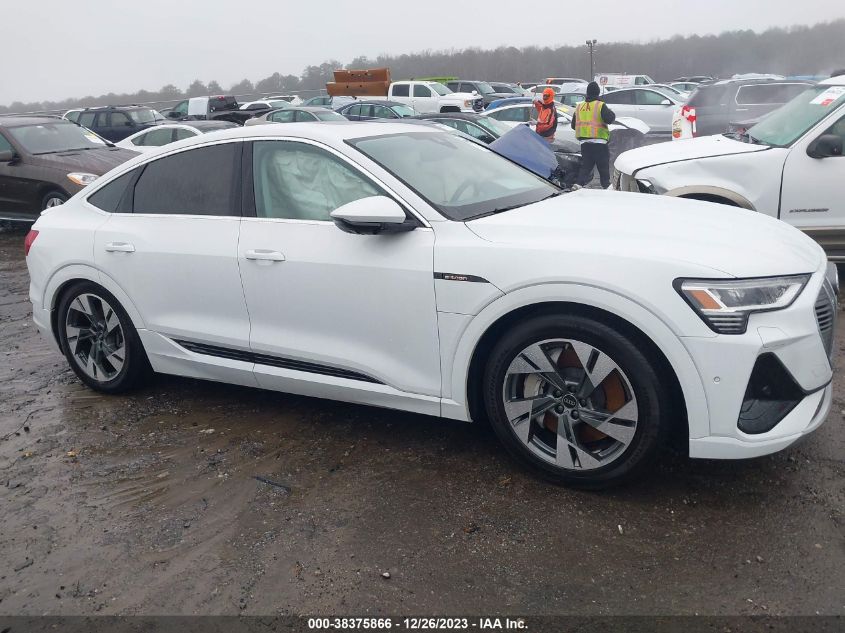 2022 AUDI E-TRON SPORTBACK PRESTIGE S LINE QUATTRO WA13AAGE4NB025555