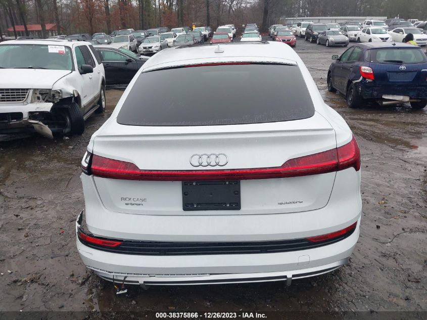 2022 AUDI E-TRON SPORTBACK PRESTIGE S LINE QUATTRO WA13AAGE4NB025555