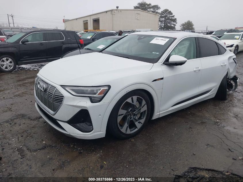 2022 AUDI E-TRON SPORTBACK PRESTIGE S LINE QUATTRO WA13AAGE4NB025555