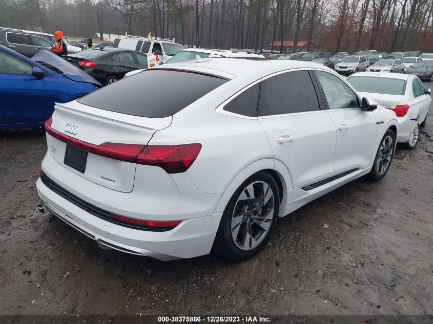 2022 AUDI E-TRON SPORTBACK PRESTIGE S LINE QUATTRO WA13AAGE4NB025555