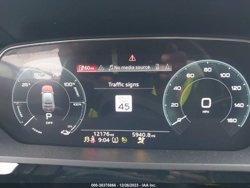 2022 AUDI E-TRON SPORTBACK PRESTIGE S LINE QUATTRO WA13AAGE4NB025555