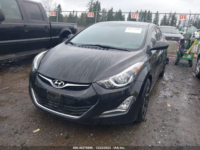 2016 HYUNDAI ELANTRA SE - 5NPDH4AE0GH748286