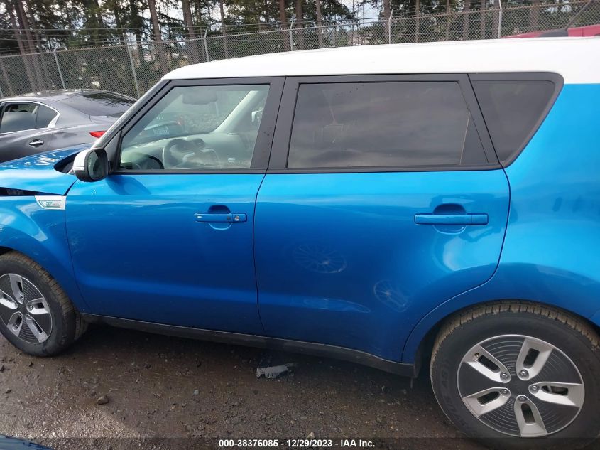 2017 KIA SOUL EV + KNDJX3AE0H7019131