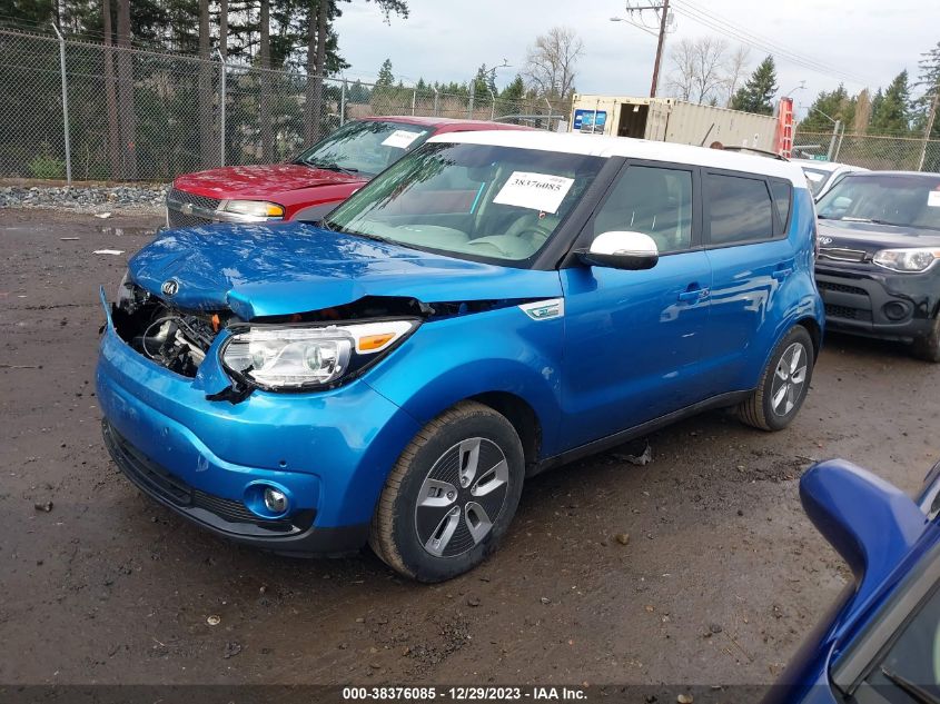 2017 KIA SOUL EV + KNDJX3AE0H7019131