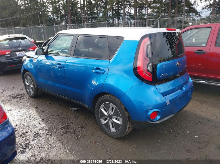 2017 KIA SOUL EV + KNDJX3AE0H7019131
