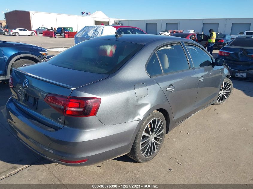 2016 VOLKSWAGEN JETTA 1.8T SPORT - 3VWD17AJ3GM238024