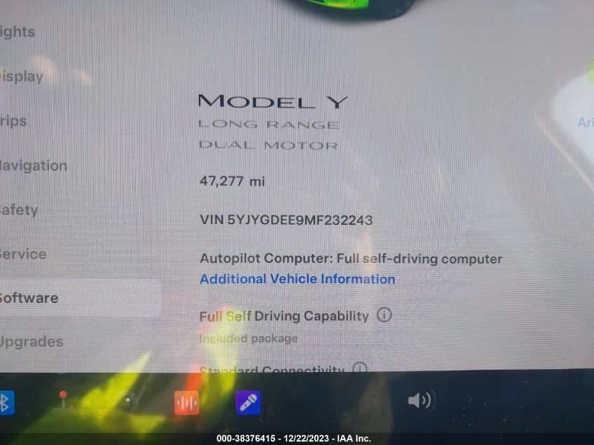 2021 TESLA MODEL Y LONG RANGE DUAL MOTOR ALL-WHEEL DRIVE - 5YJYGDEE9MF232243