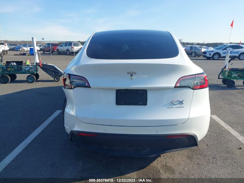 2021 TESLA MODEL Y LONG RANGE DUAL MOTOR ALL-WHEEL DRIVE - 5YJYGDEE9MF232243