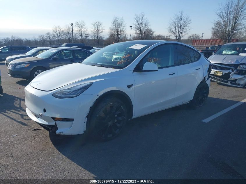 2021 TESLA MODEL Y LONG RANGE DUAL MOTOR ALL-WHEEL DRIVE - 5YJYGDEE9MF232243