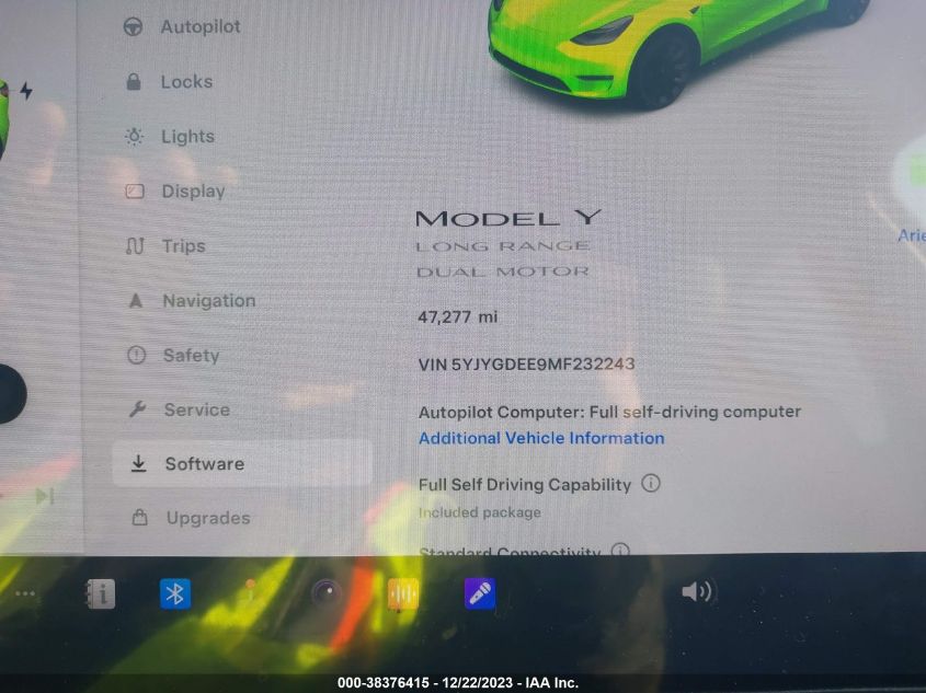 2021 TESLA MODEL Y LONG RANGE DUAL MOTOR ALL-WHEEL DRIVE - 5YJYGDEE9MF232243