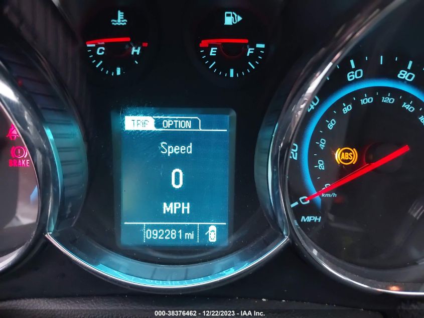 2015 CHEVROLET CRUZE LTZ - 1G1PG5SBXF7278063