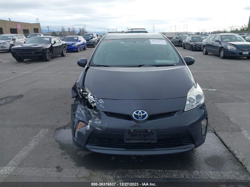 2014 TOYOTA PRIUS THREE - JTDKN3DU6E0384009
