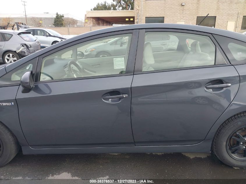 2014 TOYOTA PRIUS THREE - JTDKN3DU6E0384009