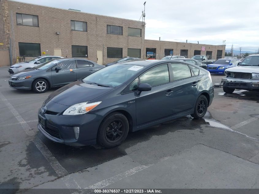 2014 TOYOTA PRIUS THREE - JTDKN3DU6E0384009