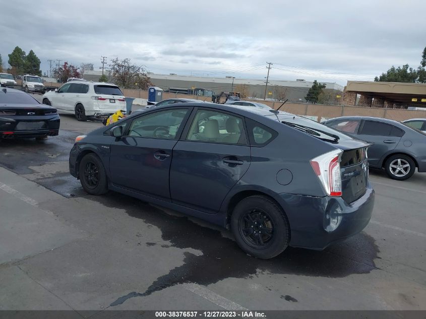 2014 TOYOTA PRIUS THREE - JTDKN3DU6E0384009