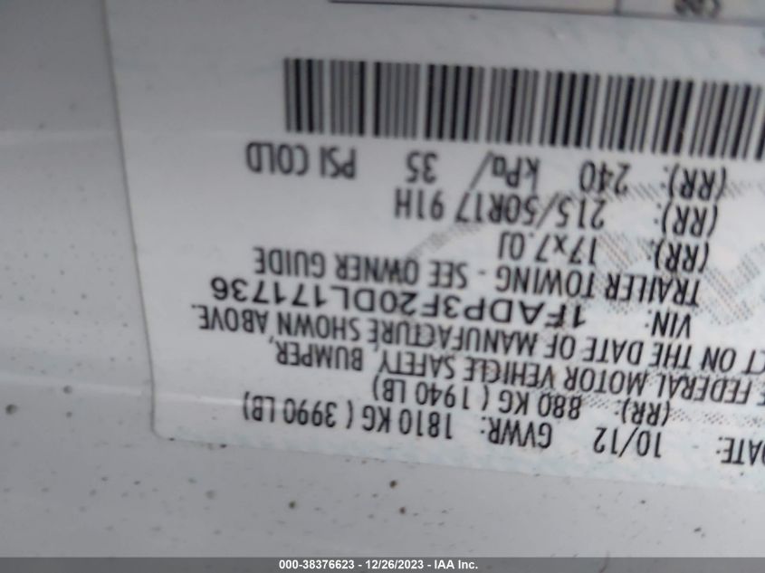 2013 FORD FOCUS SE - 1FADP3F20DL171736