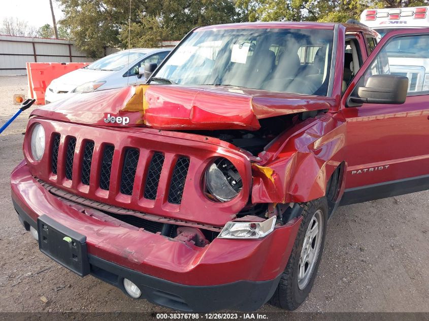 2014 JEEP PATRIOT SPORT - 1C4NJPBA7ED505096