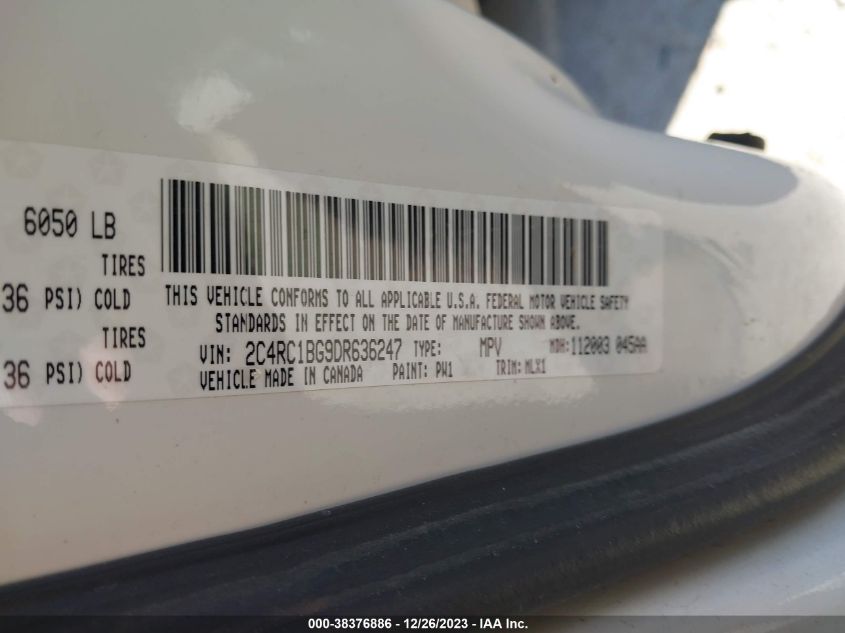 2013 CHRYSLER TOWN & COUNTRY TOURING - 2C4RC1BG9DR636247
