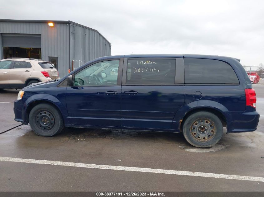 2014 DODGE GRAND CARAVAN AVP/SE - 2C4RDGBG2ER234796