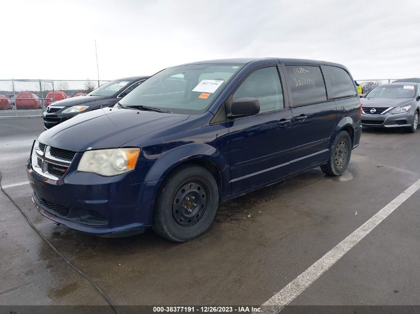 2014 DODGE GRAND CARAVAN AVP/SE - 2C4RDGBG2ER234796