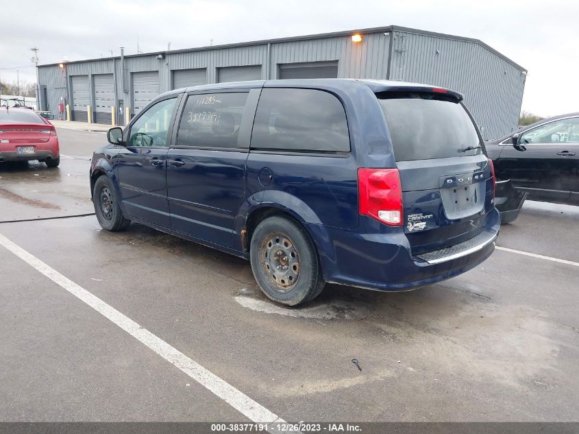 2014 DODGE GRAND CARAVAN AVP/SE - 2C4RDGBG2ER234796