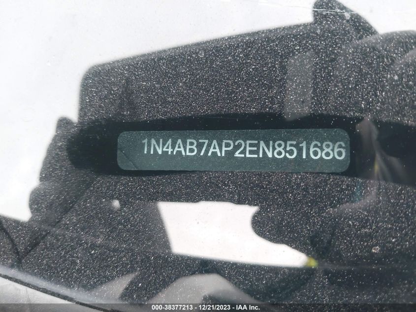 2014 NISSAN SENTRA SV - 1N4AB7AP2EN851686