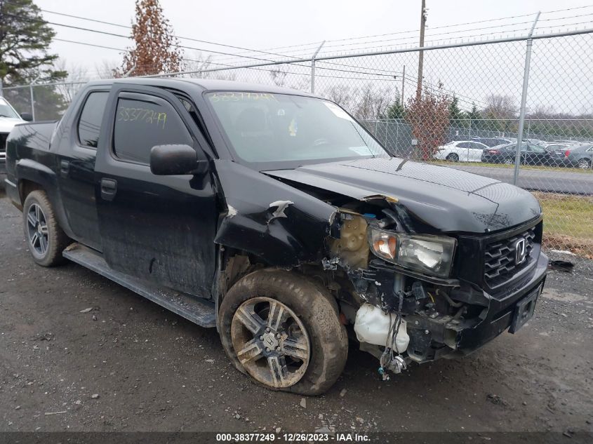2014 HONDA RIDGELINE SPORT - 5FPYK1F70EB008591