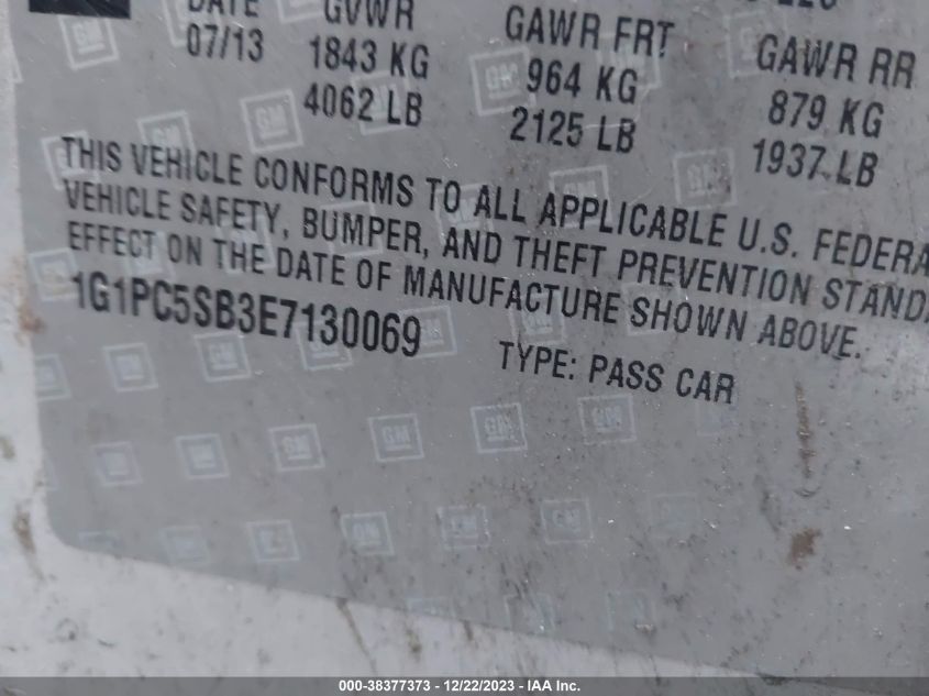 2014 CHEVROLET CRUZE LT - 1G1PC5SB3E7130069