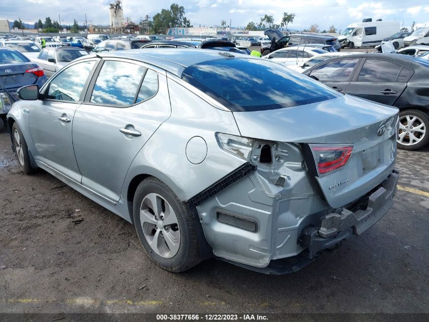 2015 KIA OPTIMA HYBRID - KNAGM4AD2F5082902