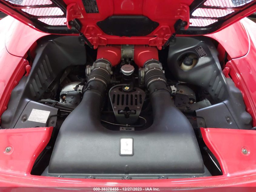 2013 FERRARI 458 SPIDER ZFF68NHAXD0190930