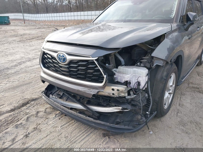 VIN 5TDZARAH7MS509650 2021 TOYOTA HIGHLANDER HYBRID LE